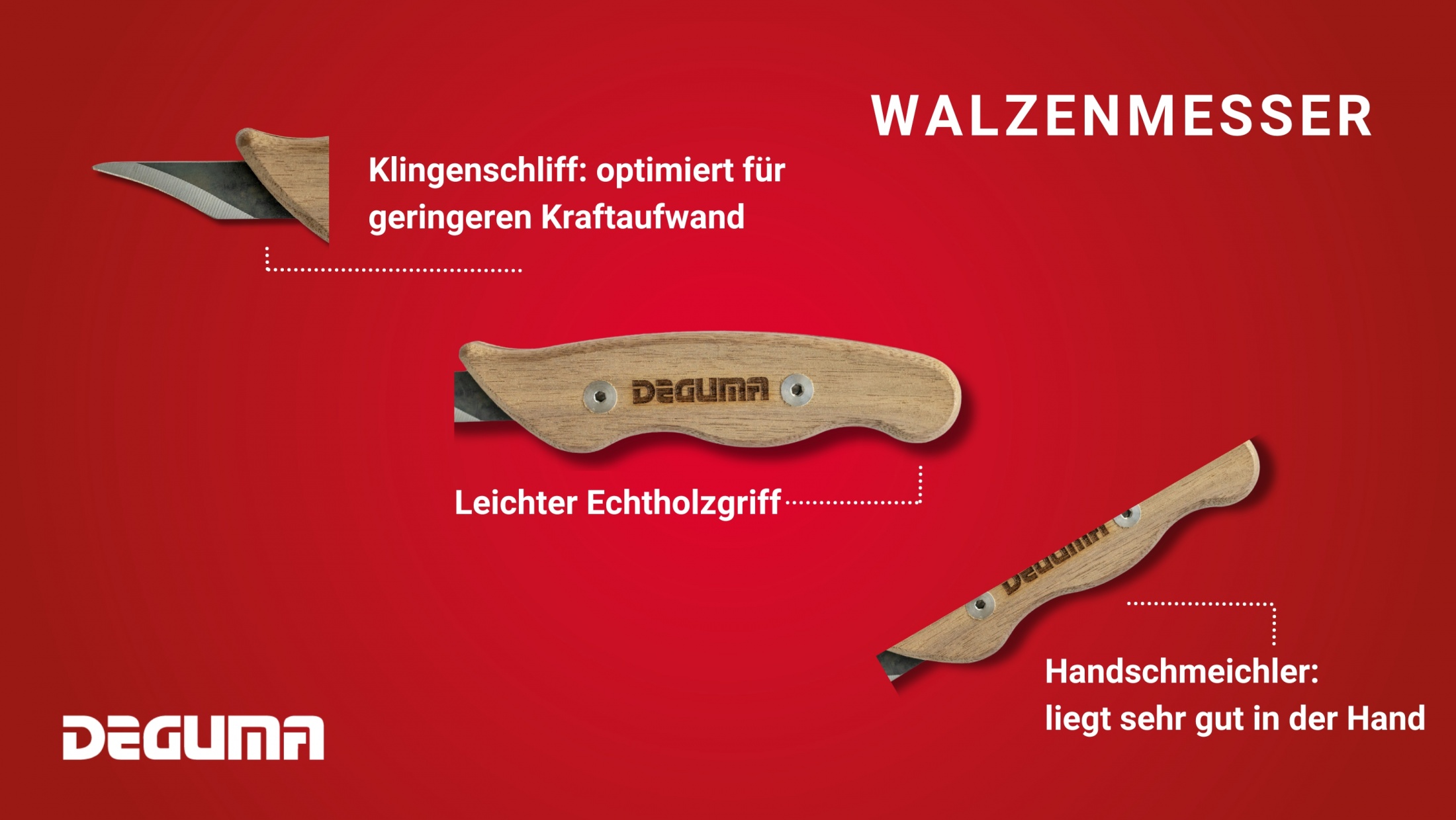 DEGUMA-Walzenmesser Gummi rubber roller knife compound mischen