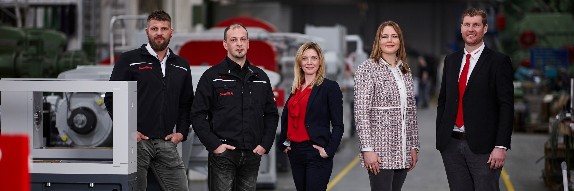 Das Management-Team von DEGUMA