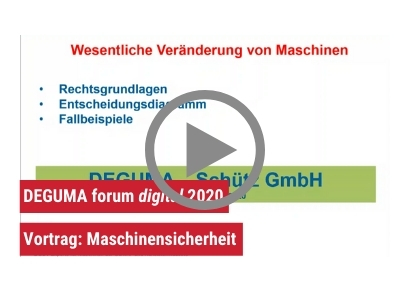 DEGUMA forum digital Maschinensicherheit