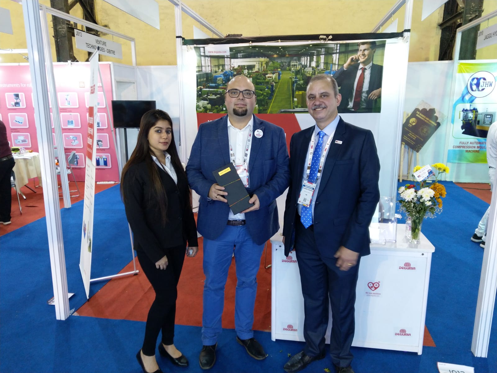 Thorsten Orf auf der India Rubber Expo 2019 in Mumbai.