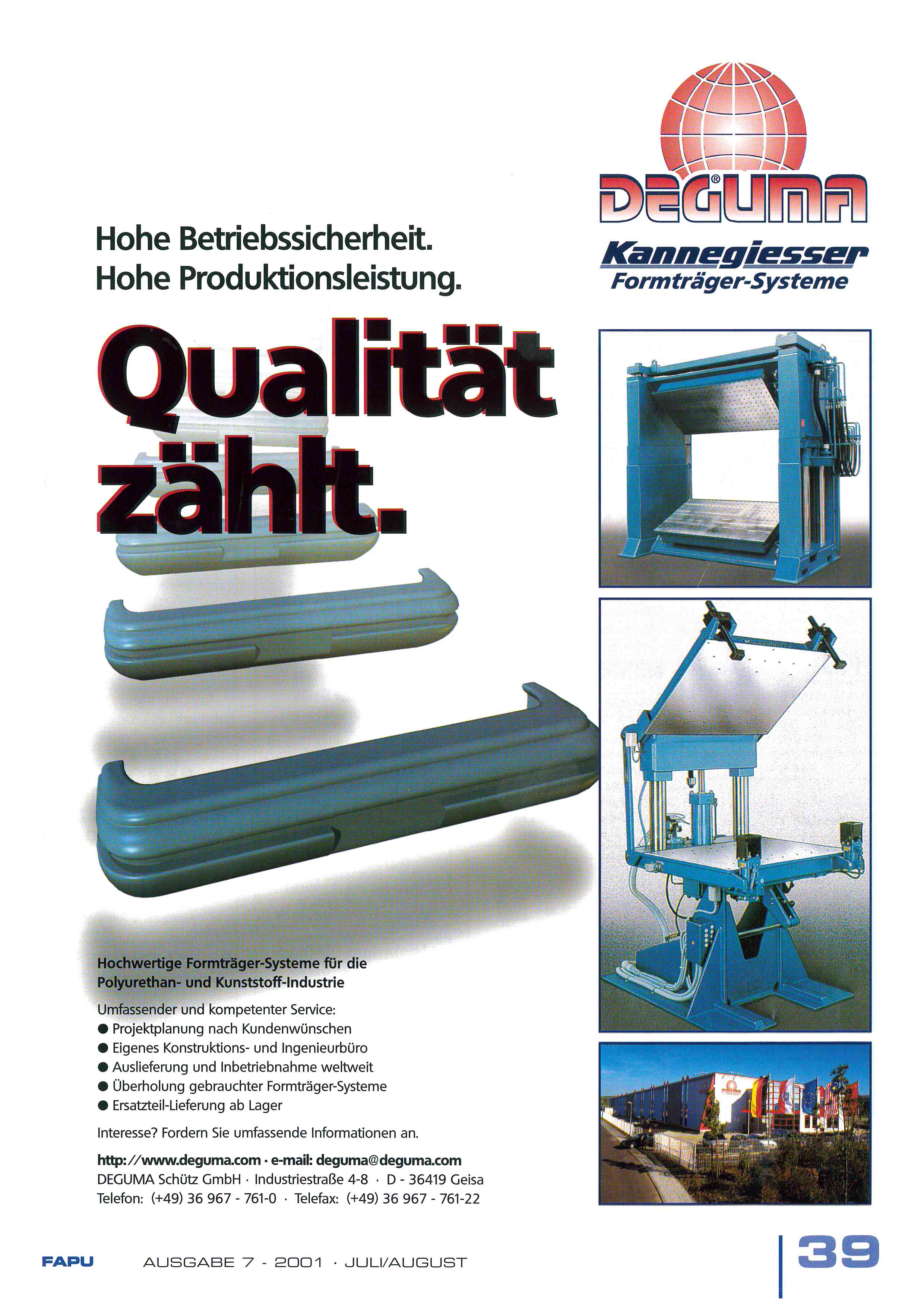 Übernahme des Kannegiesser-Programms für Formenträger.