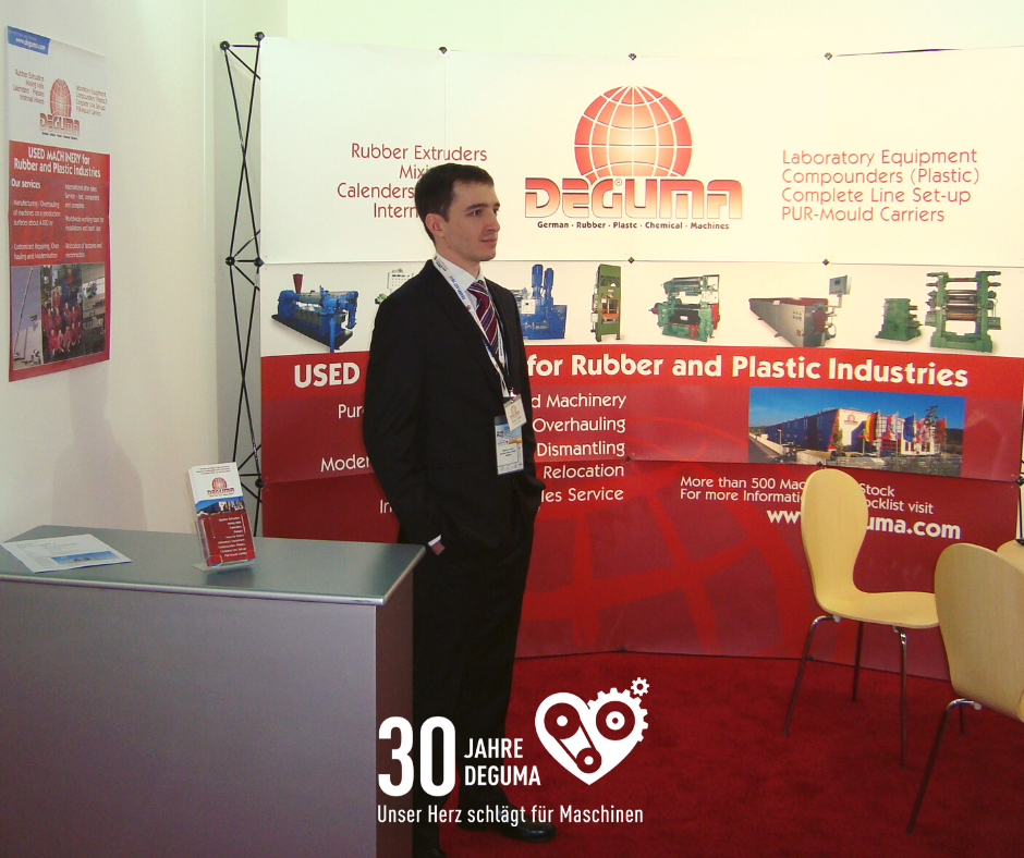 Torsten Schack auf der International Rubber Expo in Chennai / Indien in 2011.